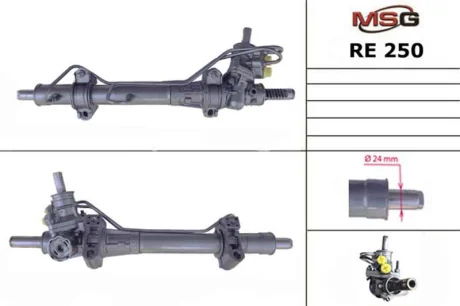 Рульова рейка з ГПК нова Renault Kangoo 97-07 MSG RE250