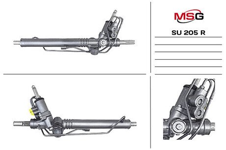 Рульова рейка з ГПК відновлена Subaru Legacy 03-09 MSG SU205R