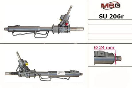 Рульова рейка з ГУР відновлена Subaru Impreza 92-01 MSG SU206R