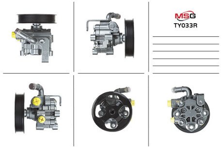 Насос ГПК відновлений Toyota RAV4 00-05, Toyota Corolla Verso 04-09, Toyota Avensis 97-03 MSG TY033R