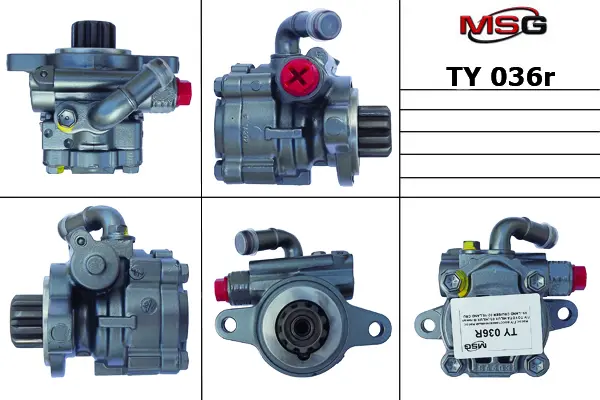 Насос ГПК відновлений Toyota Tacoma 95-04, Toyota Hilux 05-16, Toyota Land Cruiser Prado 120 03-09 MSG TY036R (фото 1)