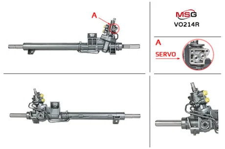 Рульова рейка з ГУР відновлена Volvo S80 98-05 MSG VO214R