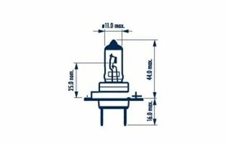 Автолампа H7 PX26d 55 W прозрачная NARVA 48339S2