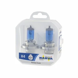 Автолампа Range Power White H4 P43t-38 55 W 60 W темно-блакитна NARVA 48680S2