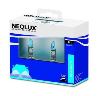 Автолампа Blue Light H1 P14, 5s 55 W прозоро-блакитна NEOLUX N448BSCB