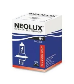 Автолампа 50% Extra Light H4 P43t 60 W біла NEOLUX N472EL