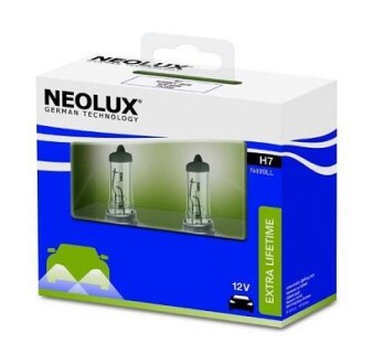 Автолампа Extra Lifetime H7 PX26d 55 W прозрачная NEOLUX N499LLSCB