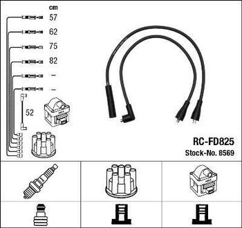 Комплект проводів запалювання NGK 8569
