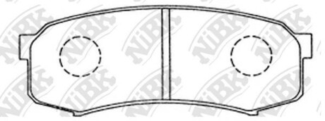 Колодки тормозные (без датчика) NiBK PN1243