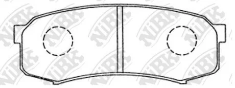 Колодки гальмівні (без датчика)) NiBK PN1243