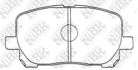 Колодки гальмівні дискові NiBK PN1470