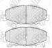 Колодки тормозные NiBK PN8865 (фото 1)