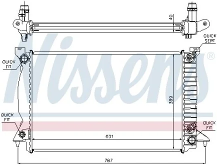 Радіатор охолодження NISSENS 60314A