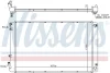 Радіатор охолодження HYUNDAI IONIQ / KIA NIRO NISSENS 606608 (фото 1)