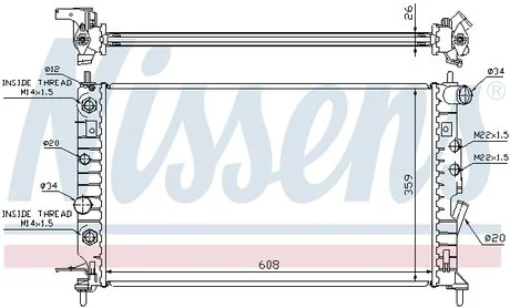 Радіатор NISSENS 63078
