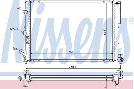 Радіатор NISSENS 63851A