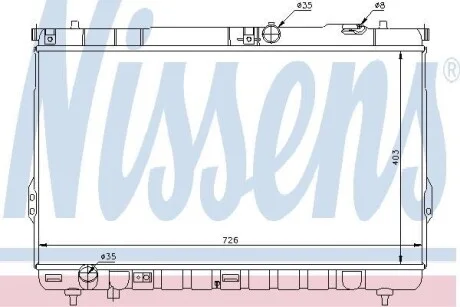 Радіатор охолоджування NISSENS 67031