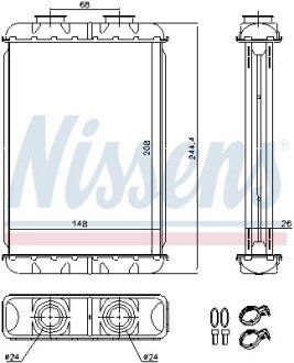 Радіатор пічки NISSENS 70019