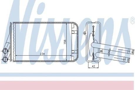 Радиатор печки салона NISSENS 70229