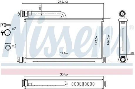 Радиатор отопления NISSENS 70233