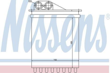 Радиатор отопления NISSENS 72040 (фото 1)
