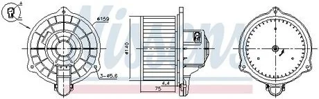 Вентилятор салону NISSENS 87389
