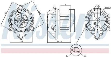 Вентилятор салону NISSENS 87403