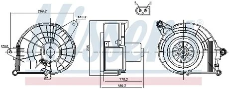 Вентилятор салона NISSENS 87500