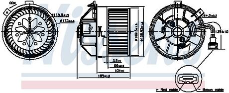 Вентилятор салону NISSENS 87704