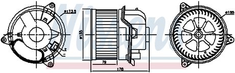 Вентилятор салону NISSENS 87784