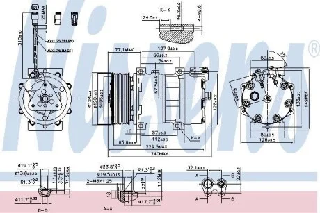 Компресор кондиціонера NS NISSENS 890022