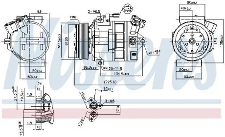 Компресор кондиціонера NISSENS 890138