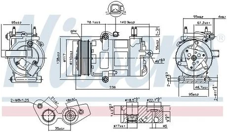 Компресор кондиціонера First Fit NISSENS 890217