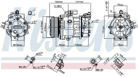 Компресор кондиціонера First Fit NISSENS 890659