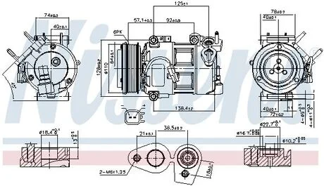 Компресор кондиціонера First Fit NISSENS 890693