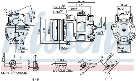Компресор кондиціонера First Fit NISSENS 890696 (фото 1)