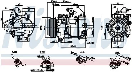 Фото компресор кондиціонера First Fit NISSENS 890816 Компресор кондиціонера First Fit NISSENS 890816