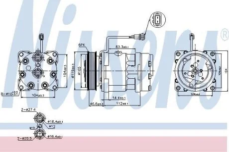 Компресор кондиціонера First Fit NISSENS 89083