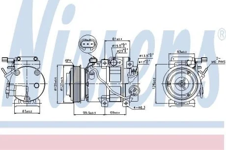 Компресор кондиціонера NISSENS 89305