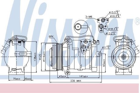 Компресор кондиціонера First Fit NISSENS 89315 (фото 1)