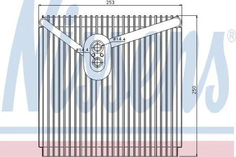 Випарювач кондиціонера NISSENS 92267