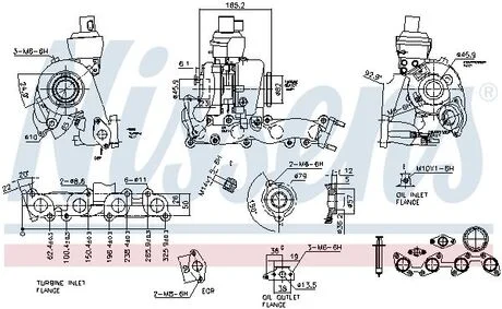 Турбіна VAG 2.0 TDi 03- NISSENS 93079