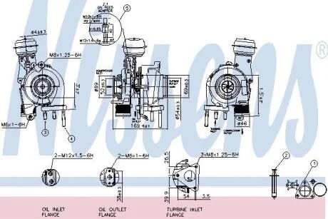 Турбіна SUZUKI GRAND VITARA / ESCUDO (JT) (05-) 1.9 DDiS NISSENS 93201