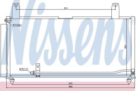 Радіатор кондиціонера NISSENS 940080