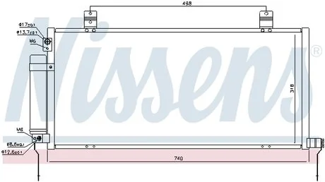 Радиатор кондиционера NISSENS 940164