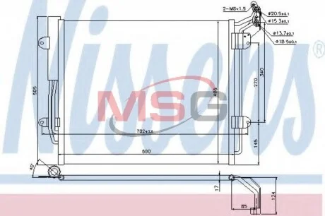 Радиатор кондиционера NISSENS 940256