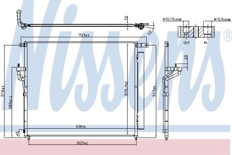 Конденсер кондиціонера NISSENS 940266