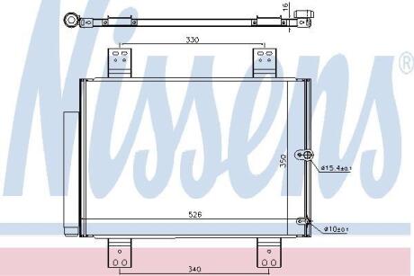 Радіатор кондиціонера NISSENS 940560