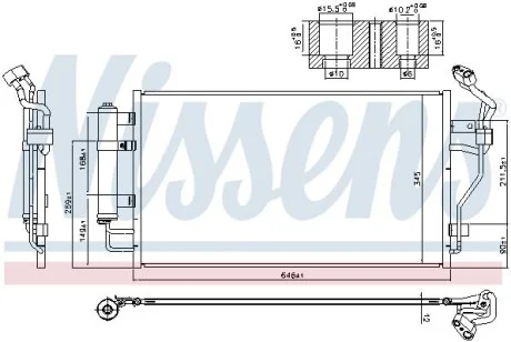 Радіатор кондиціонера First Fit NISSENS 940583