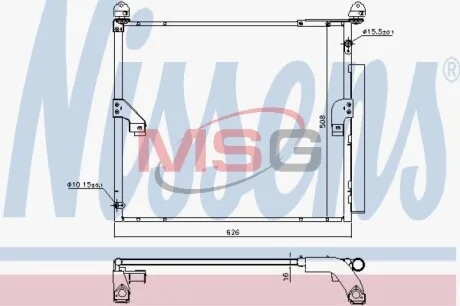 Конденсер кондиціонера NISSENS 940623